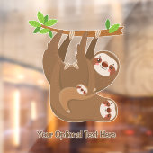 Niedlicher Rand für benutzerdefinierten Text Fensteraufkleber (Blatt 2)