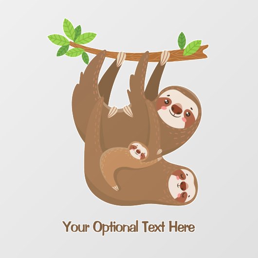 Niedlicher Rand für benutzerdefinierten Text Fensteraufkleber (Blatt)