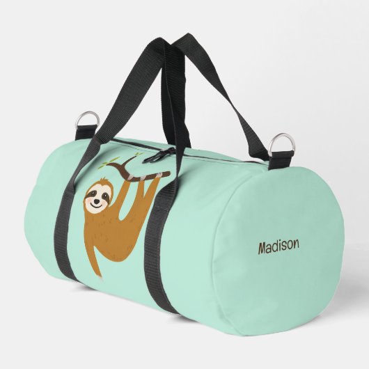 Niedlicher Rand für Text und Farbe Duffle Bag (Linke Seite)