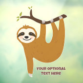 Niedlicher Rand für Text und Farbe Fensteraufkleber (Blatt 3)