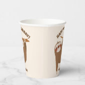 Niedlicher Rand für Text und Farbe Pappbecher (Rechts)