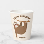 Niedlicher Rand für Text und Farbe Pappbecher (Vorderseite)