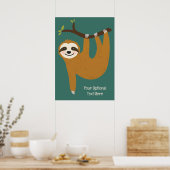 Niedlicher Rand für Text und Farbe Poster (Küche)