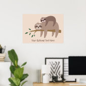 Niedlicher Rand für Text und Farbe Poster (Heimbüro)