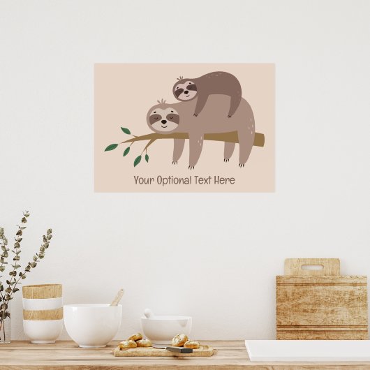 Niedlicher Rand für Text und Farbe Poster (Küche)