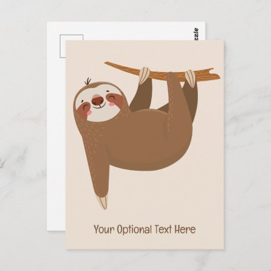 Niedlicher Rand für Text und Farbe Postkarte (Vorne/Hinten)