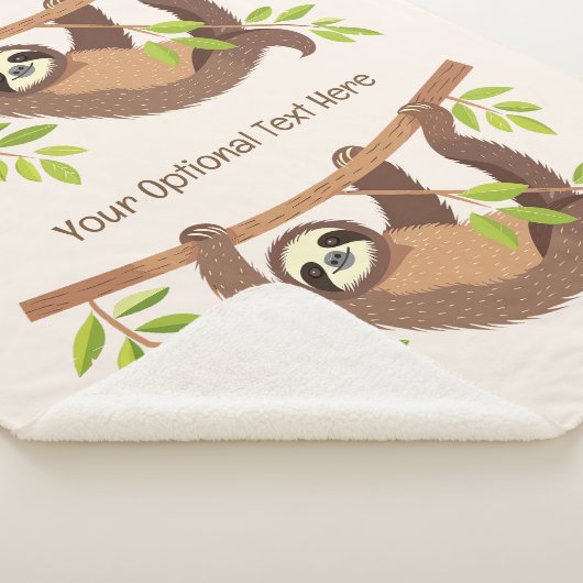 Niedlicher Rand für Text und Farbe Sherpadecke (3/4)