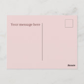 Niedlicher Raspberry-Marmelade fügen Text hinzu Postkarte (Rückseite)