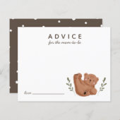 Niedlicher Ratschlag für die Mami Card (Vorne/Hinten)