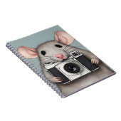 Niedlicher Rattenfotograf Notizblock (Rechte Seite)