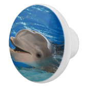 Niedlicher Ratterndelphin Keramikknauf (Rechts)