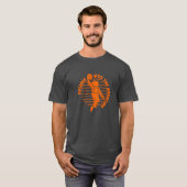 Niedlicher Raumfahrer Basketball spielen T-Shirt (Vorne ganz)