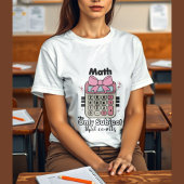Niedlicher Rechner mit Bugmathematiklehrer Tri-Blend Shirt