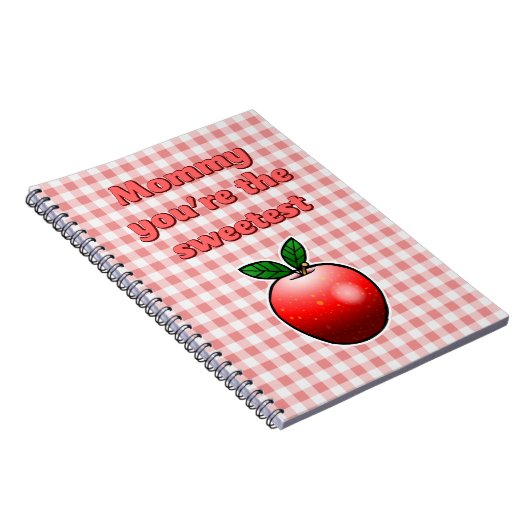Niedlicher Red Apple Notizblock (Rechte Seite)