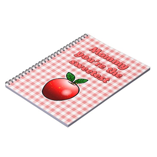 Niedlicher Red Apple Notizblock (Linke Seite)