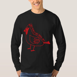 Niedlicher Red Bird Kardinal Holiday Season Christ T-Shirt