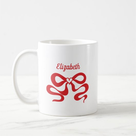 Niedlicher Red Bow Kaffeetasse (Links)