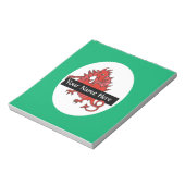 Niedlicher Red Dragon Notepad oder Jotter zum Pers Notizblock (Rotiert)