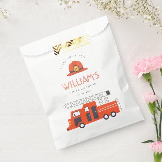 Niedlicher Red Fireruck Motor Kinder jeden Geburts Geschenktütchen (Versiegelt)