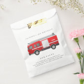 Niedlicher Red Firetruck Motor Kinder Spaß Geburts Geschenktütchen (Versiegelt)