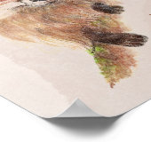 Niedlicher Red Fox Funny für Foxsake Zitat Poster (Ecke)