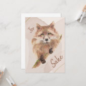 Niedlicher Red Fox Funny für Foxsake Zitat T - Shi Karte (Vorderseite/Rückseite Beispiel)