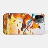 Niedlicher Red Fox in Herbstsaison Malerei. Jetzt  Case-Mate iPhone Hülle (Rückseite (Horizontal))