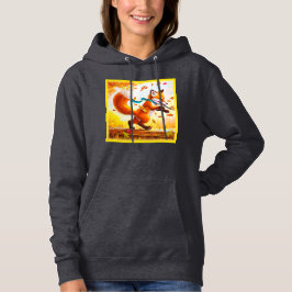 Niedlicher Red Fox in Herbstsaison Malerei. Jetzt  Hoodie