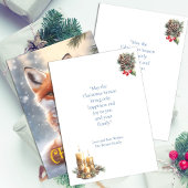 Niedlicher Red Fox Snowy Winter Weihnachten