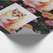 Niedlicher Red Fox Wasserfarben Wald Landschaft Ar Geschenkpapier (Ecke)