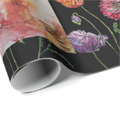 Niedlicher Red Fox Wasserfarben Wald Landschaft Ar Geschenkpapier (Rolleneckpunkt)