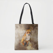 Niedlicher Red Fox Wildlife Art Tasche (Vorderseite)