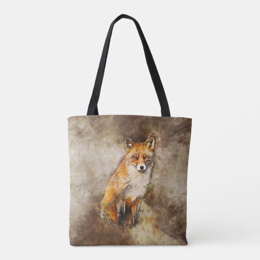 Niedlicher Red Fox Wildlife Art Tasche (Rückseite)