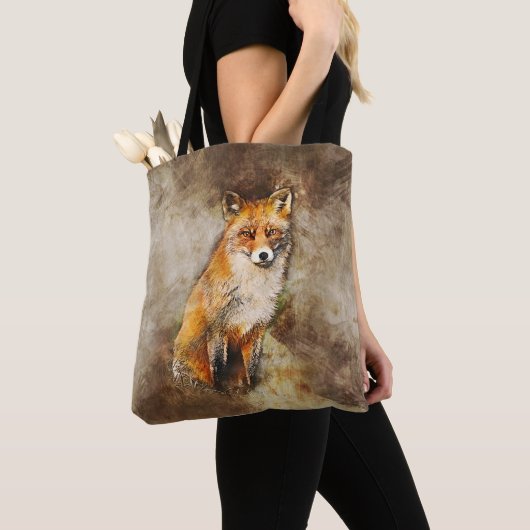 Niedlicher Red Fox Wildlife Art Tasche (Von Nahem)