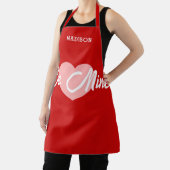 Niedlicher Red Heart Valentinstag Schürze (InSitu)