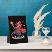 Niedlicher Red Mage Cat Hero Fotoplatte (Seite)