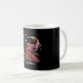 Niedlicher Red Mage Cat Hero Kaffeetasse (VorderseiteRechts)