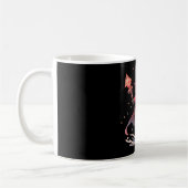 Niedlicher Red Mage Cat Hero Kaffeetasse (Links)