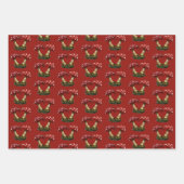 Niedlicher Red Mushroom Fungi I Liebe You Valentin Geschenkpapier Set (Vorderseite 2)