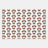 Niedlicher Red Mushroom Fungi I Liebe You Valentin Geschenkpapier Set (Vorderseite)