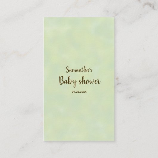 Niedlicher Red Panda Bear Baby Dusche Windelwanne Begleitkarte (Rückseite)