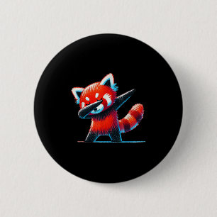 Niedlicher Red Panda Dabbing Tier Lover Z Button