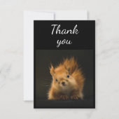 Niedlicher Red Squirrel Animal Spaß Vielen Dank Dankeskarte (Vorderseite)