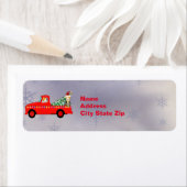 Niedlicher Red Truck Weihnachten (Insitu)