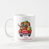 Niedlicher Red Truck Weihnachten Weihnachtsschokol Kaffeetasse (Links)