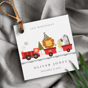 Niedlicher Red Woodland Animal Train jedes Alter G Geschenkanhänger