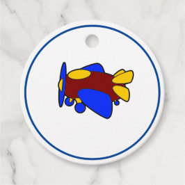 Niedlicher Red Yellow Blue Airplane Cartoon für Ki Geschenkanhänger