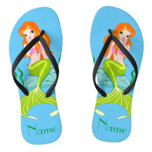 Niedlicher RedkopfMermaid Thunder_Cove Badesandalen