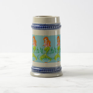 Niedlicher RedkopfMermaid Thunder_Cove Bierglas