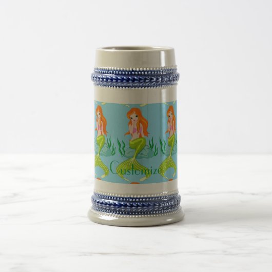 Niedlicher RedkopfMermaid Thunder_Cove Bierglas (Mittel)